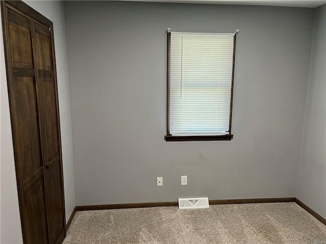 view of carpeted empty room