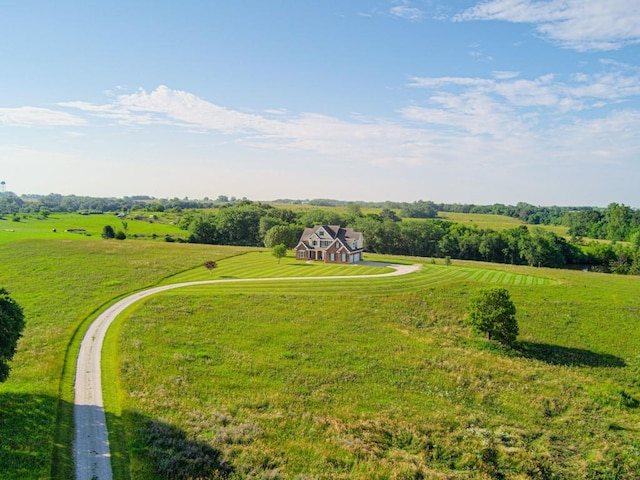 view of property's community featuring a rural view