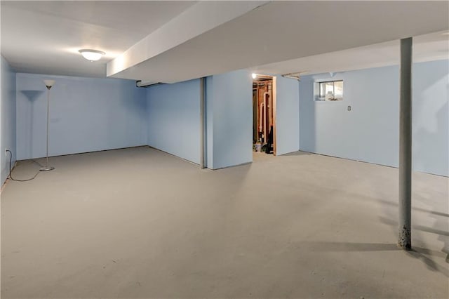 view of basement