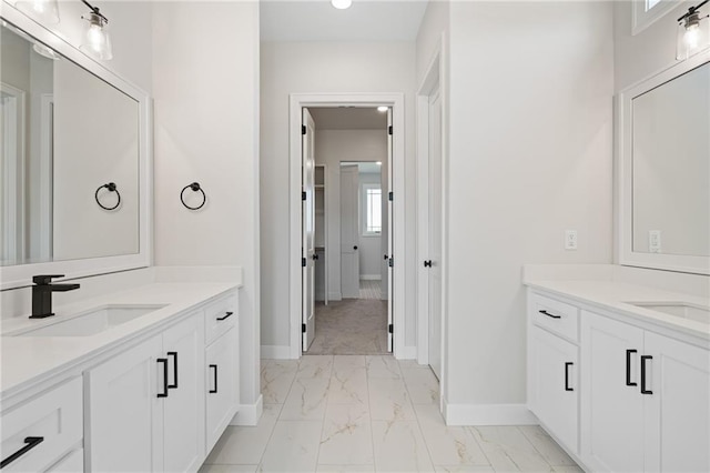 bathroom with vanity