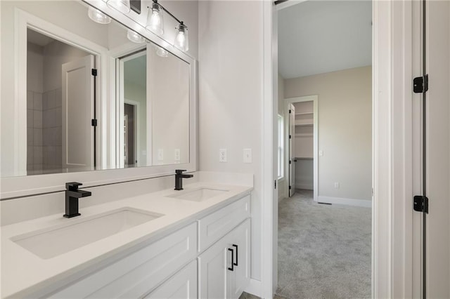 bathroom featuring vanity