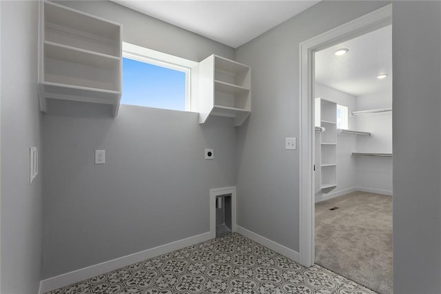 13428 W 178th St, Overland Park, KS 66013 - laundry room featuring electric dryer hookup and carpet floors