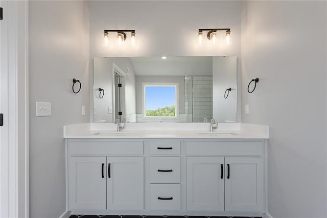 13428 W 178th St, Overland Park, KS 66013 - full bathroom featuring double vanity and baseboards