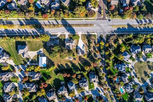 birds eye view of property featuring a residential view