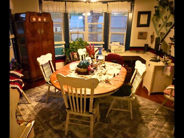 dining room featuring hardwood / wood-style floors