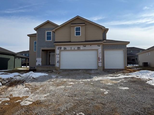 front facade featuring a garage