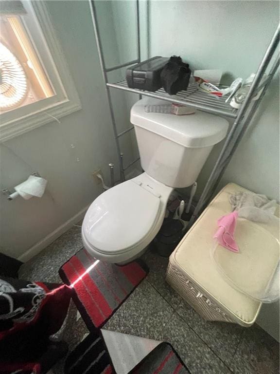 bathroom featuring toilet