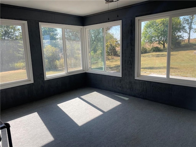 unfurnished sunroom with plenty of natural light