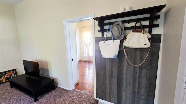 interior space featuring hardwood / wood-style flooring