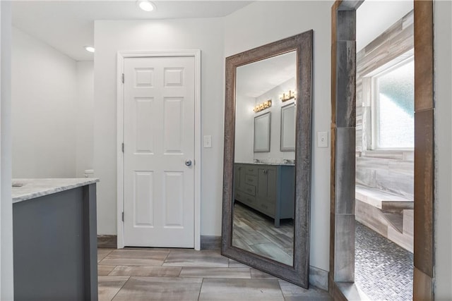 bathroom featuring vanity