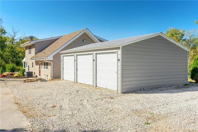 exterior space featuring central AC unit