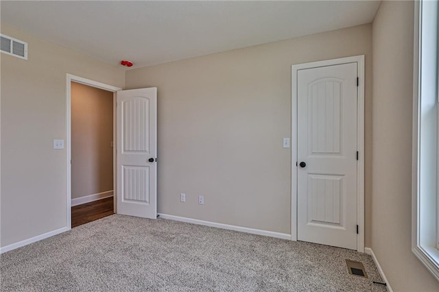 view of carpeted empty room