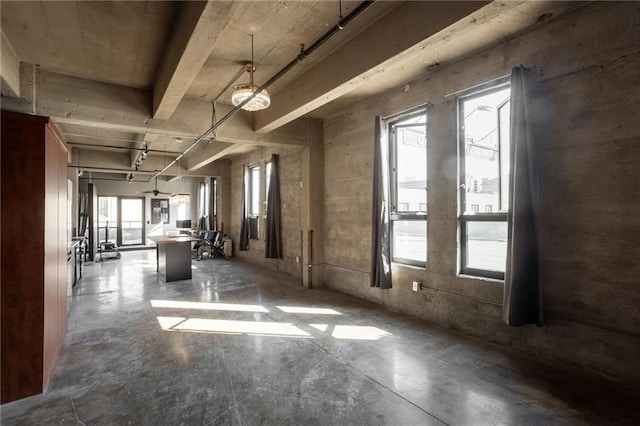 miscellaneous room featuring concrete flooring