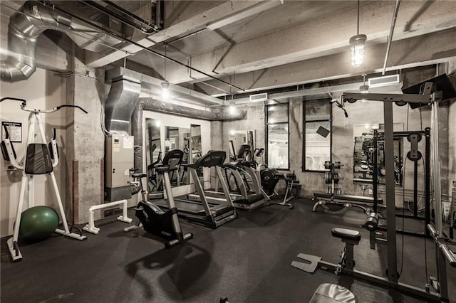 view of exercise room