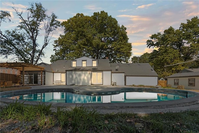 outdoor pool featuring a patio and a pergola