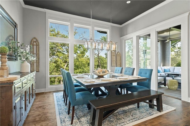 sunroom featuring a wealth of natural light