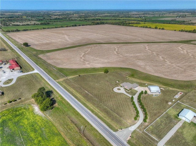 bird's eye view featuring a rural view