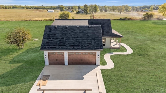 exterior space featuring a rural view