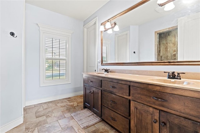 bathroom with vanity