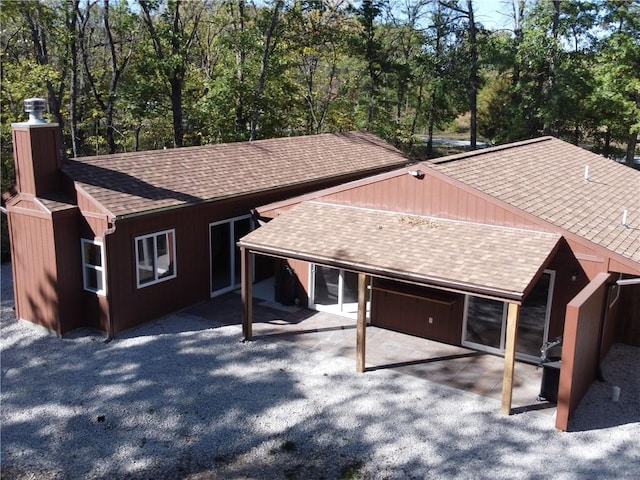 rear view of property with a patio