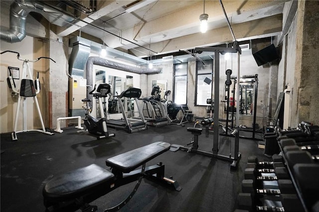 view of exercise room