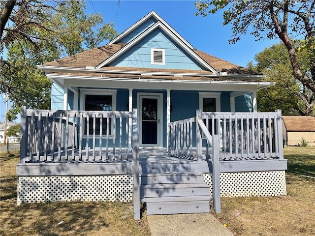 bungalow with a deck