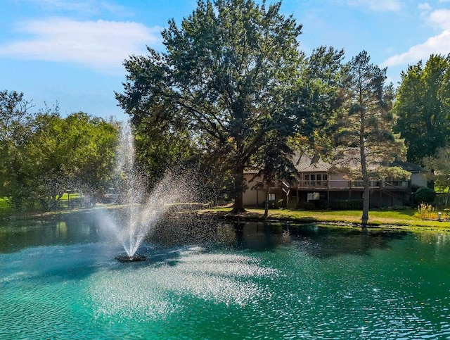 view of water feature