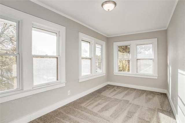 unfurnished sunroom with plenty of natural light