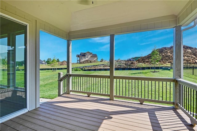 22070 W 100th Ter, Lenexa, KS 66220 - deck with a water view and a yard