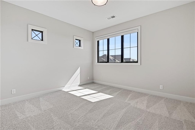 view of carpeted empty room