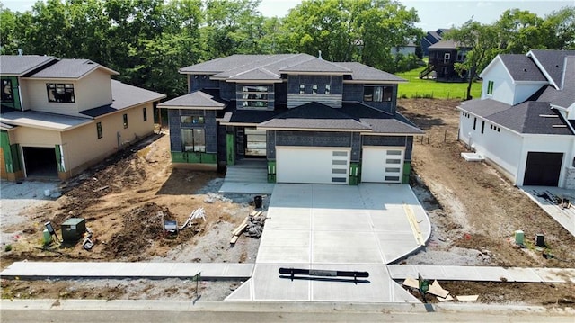 17004 Parkhill St, Overland Park, KS 66221 - view of front of home featuring driveway and a residential view