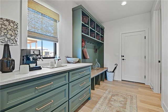 17004 Parkhill St, Overland Park, KS 66221 - mudroom with light wood-type flooring