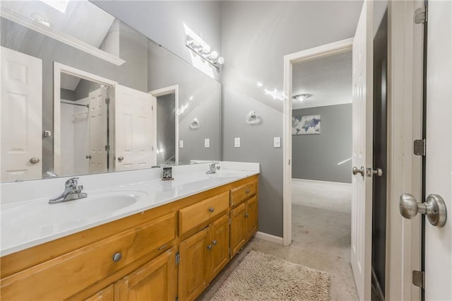 bathroom featuring vanity