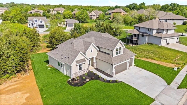 7016 N Polk Ave, Kansas City, MO 64151 - aerial view of residential area