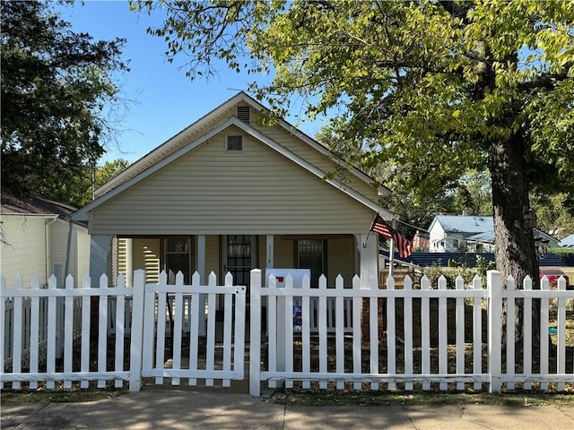 view of front facade with a porch