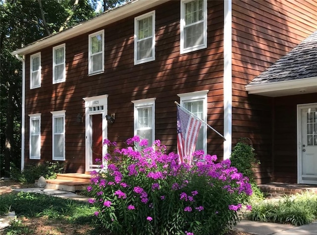 view of colonial home