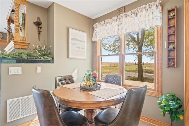 view of dining room