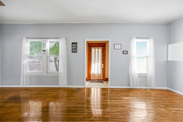 interior space with light wood-type flooring