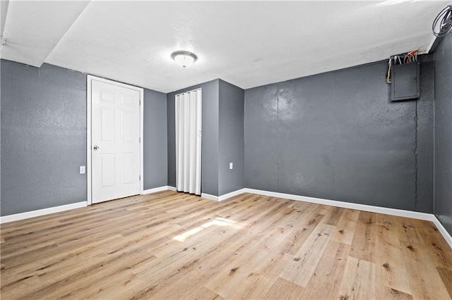 interior space with light wood-type flooring