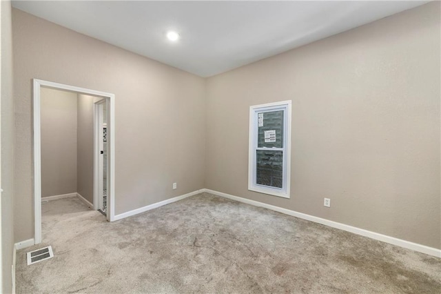 view of carpeted empty room