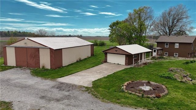 exterior space with a lawn