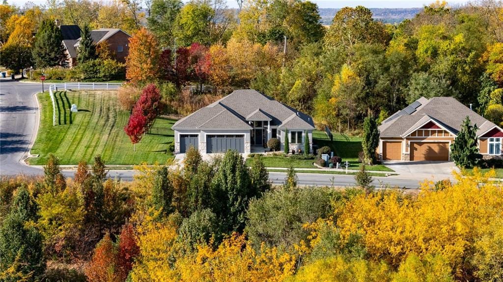 5866 S National Dr, Kansas City, MO 64152 - bird's eye view