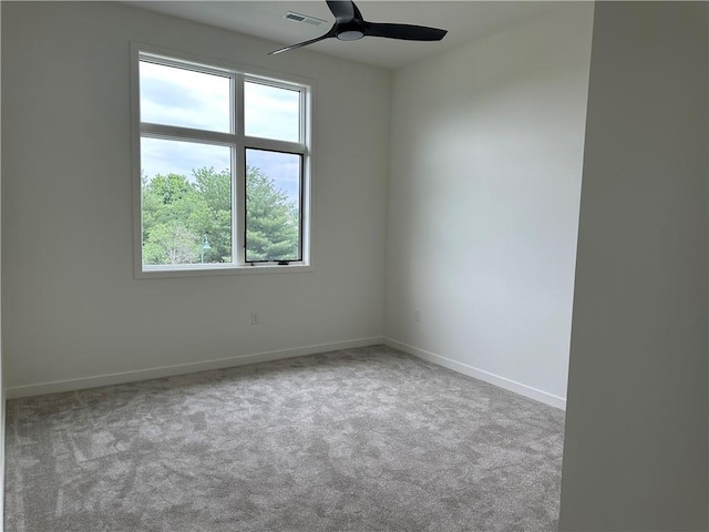 2846 W 133rd Ter, Leawood, KS 66209 - spare room with carpet and a ceiling fan