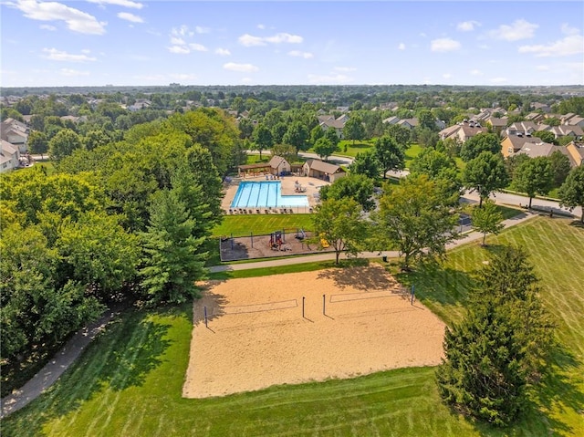 birds eye view of property