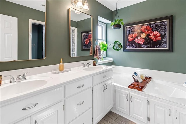 bathroom with vanity