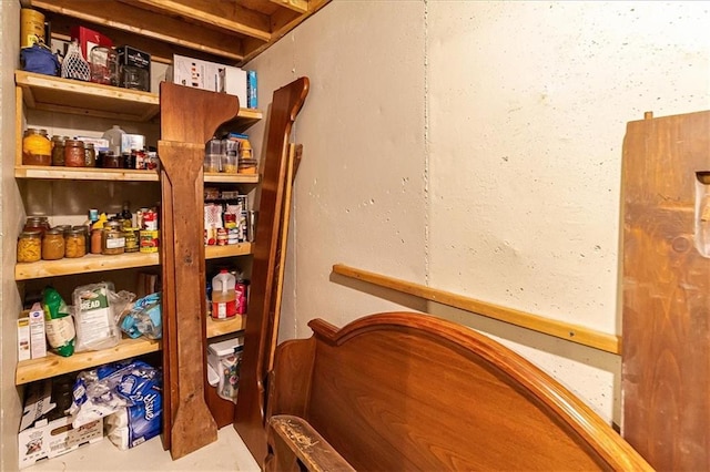 view of pantry