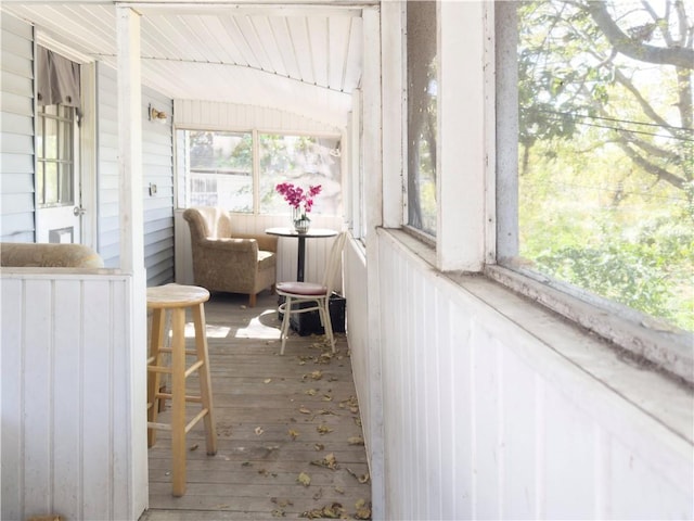 view of sunroom / solarium