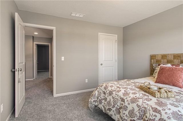 bedroom featuring carpet