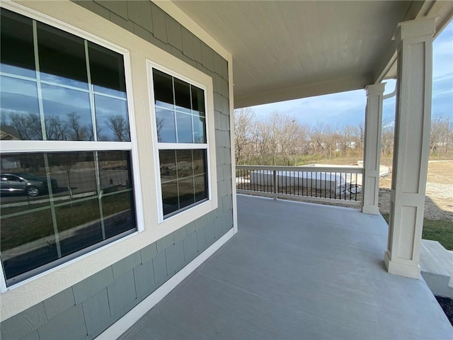 view of patio / terrace featuring covered porch