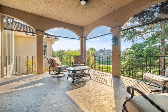 21111 W 95th Ter, Lenexa, KS 66220 - view of patio / terrace with a balcony
